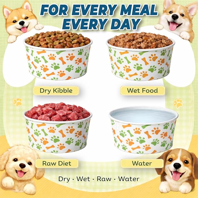 60 Pcs 42 oz/ 5.2 Cups Disposable Pet Bowls - Image 3