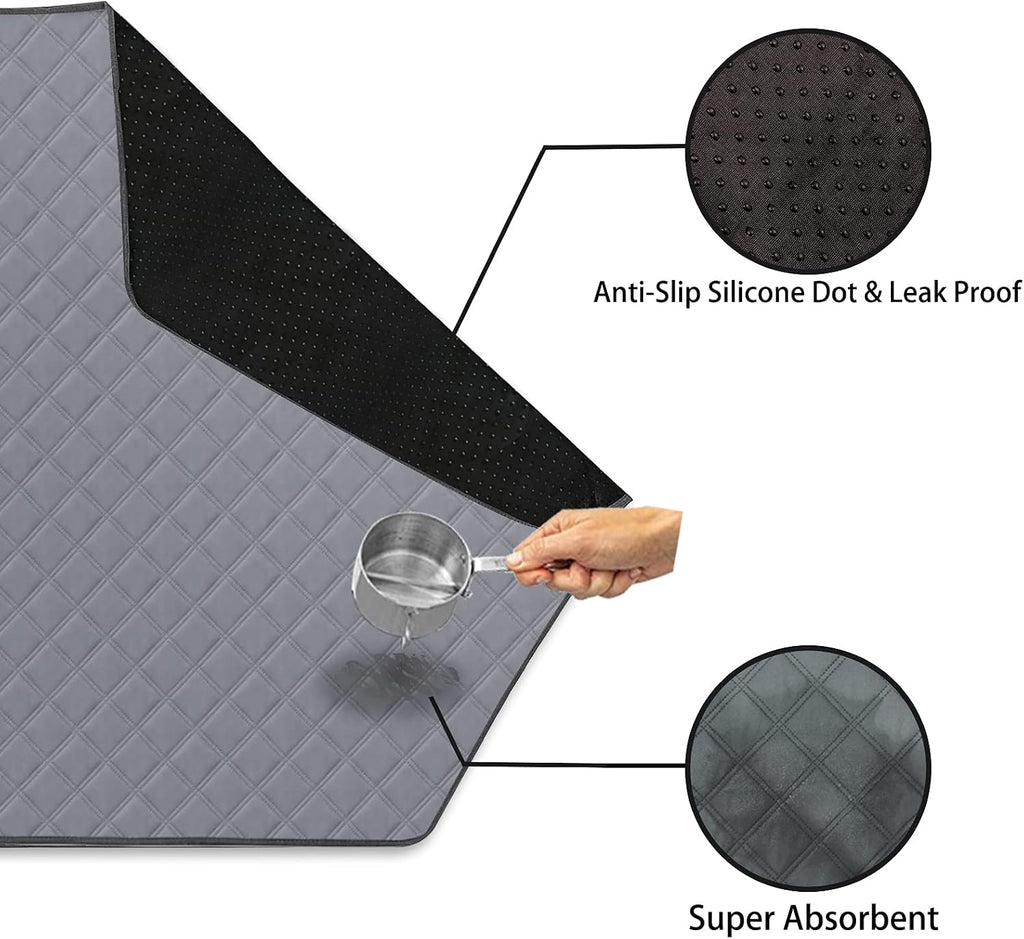 47' Hexagon Washable Guinea Pig Playpen Mat Leakproof Anti-Slip