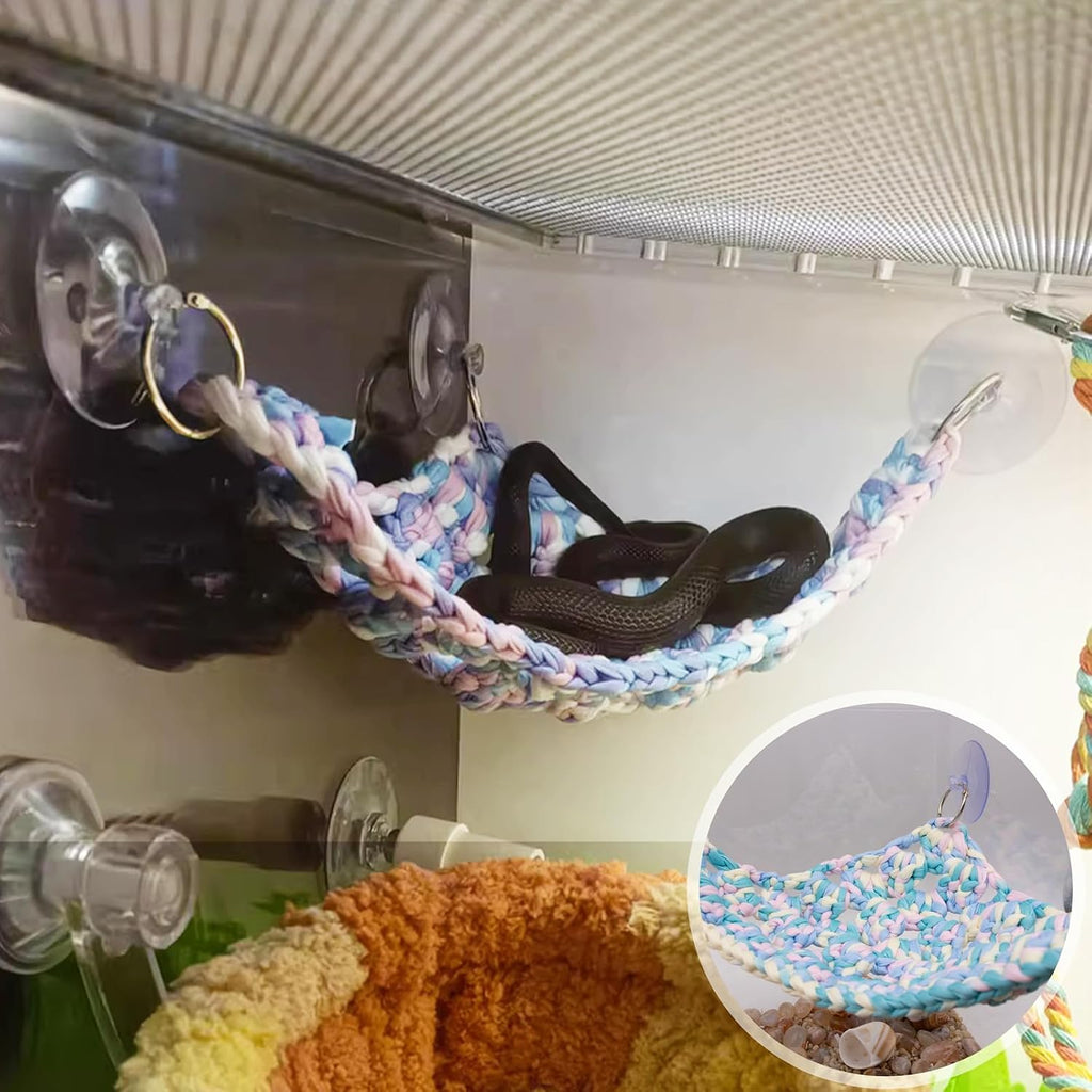 Bearded Dragon Hammock, Triangular Reptile Hammock for Ball Python