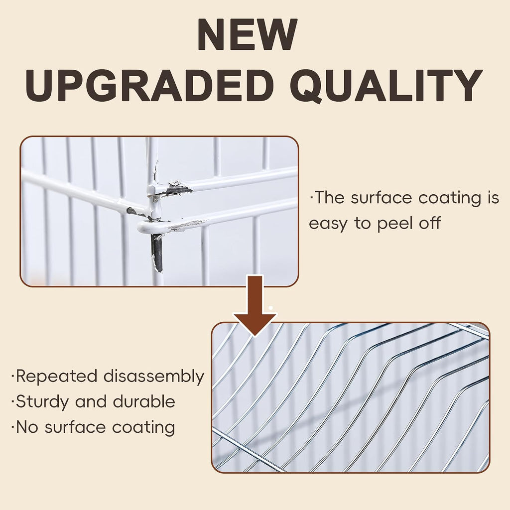 Small Bird Cage, Lightweight Foldable Hanging Cage with Removable Tray