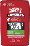 Nature's Miracle Advanced Dog Training Pads, Carbon Activated, 25 Count