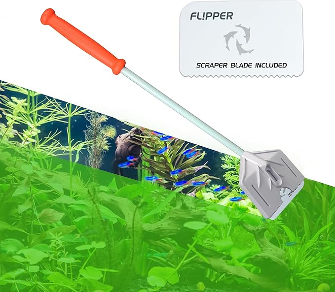 FLIPPER Platinum Hand Algae Scraper – Aquarium Glass and Acrylic Cleaner by FLPPER