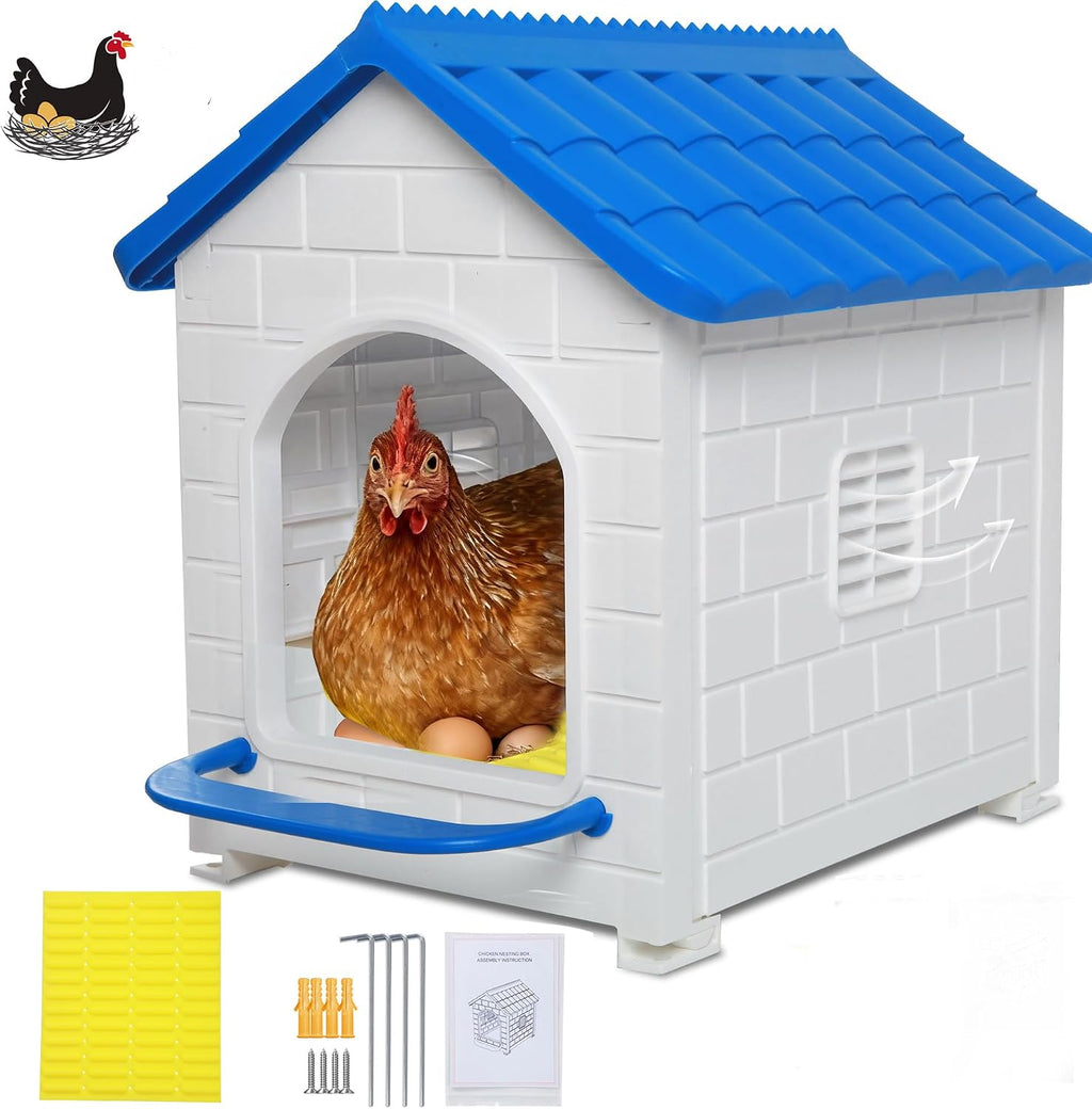Nesting Boxes for Chicken, Large Single Compartment Chicken Nesting Boxes