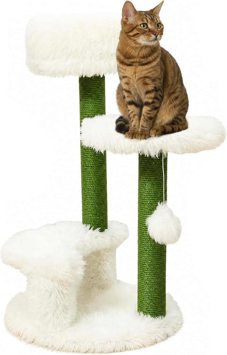 A&E Cage Co Carousel Climber Cat Tree with Ball Track, 10"x10"x14"