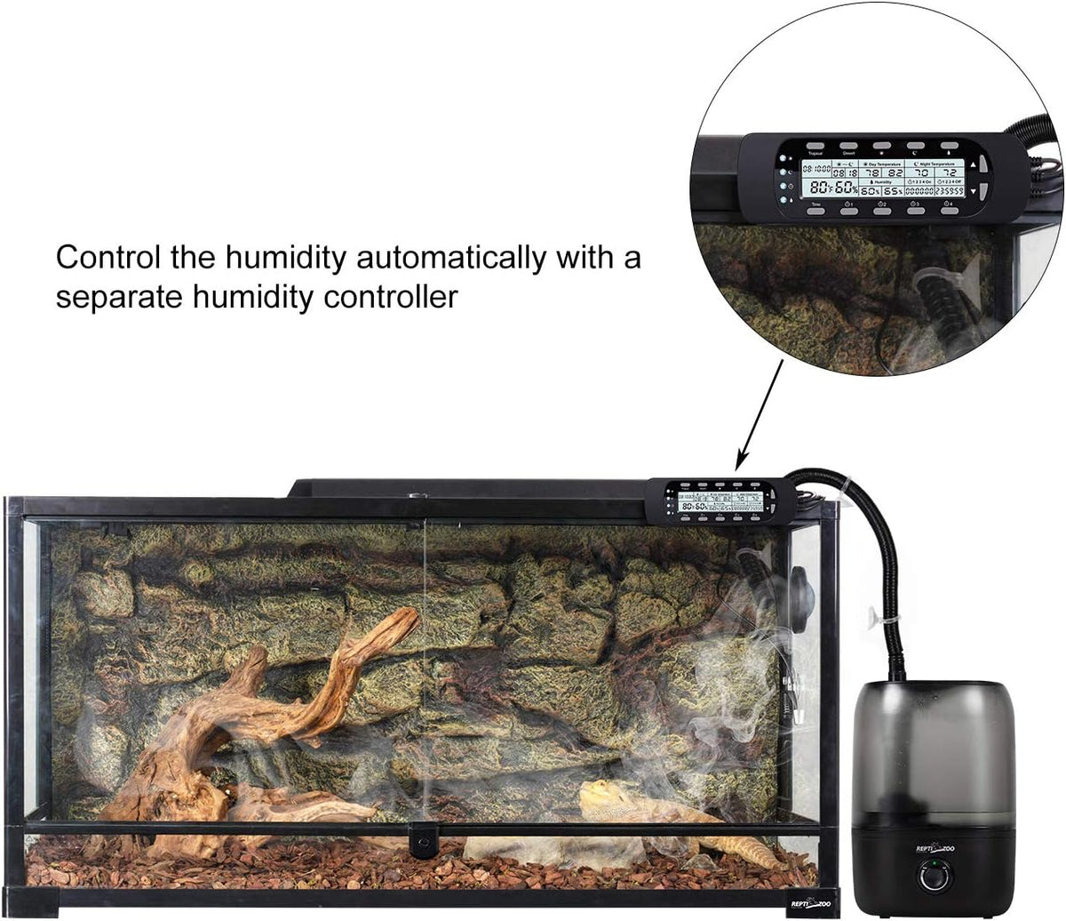 Repti Zoo 4L Reptile Humidifier, Large Reptile Mister Tank Fogger for Terrarium Vivarium
