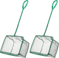 Pawfly Aquarium Fish Net with Braided Metal Handle Square Net with Soft Fine by Pawfly