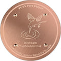 1 Pcs Copper Disc for Bird Bath | 99.99% Pure Copper Plate & Birdbath Disk | by Unknown