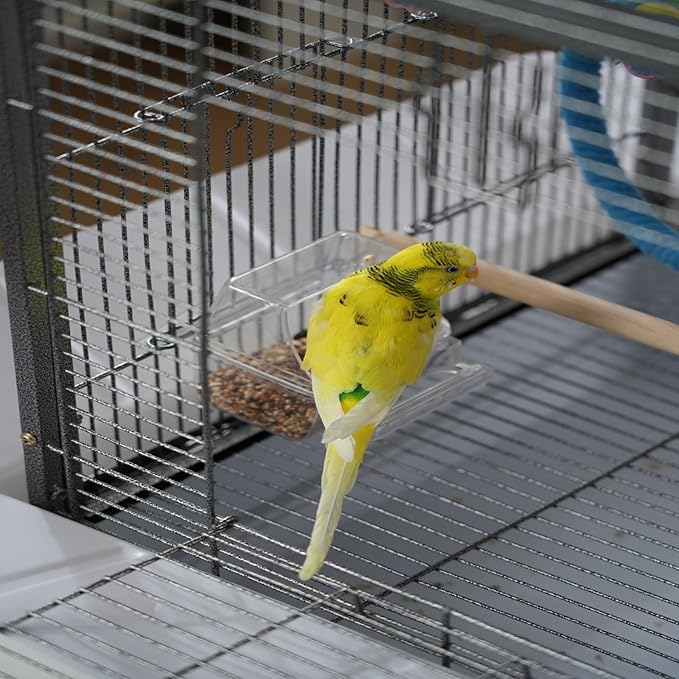 Metal Bird Cage 24 Inch High, Parrot Cage - Image 4