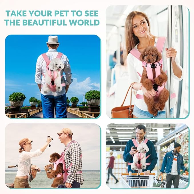 Dog Carrier Backpacks, Adjustable Dog Backpack Carrier, Legs Out Easy-fit Dog - Image 6