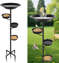 BOLITE Bird Bath for Outside, Metal Freestanding Birdbaths by Bolite