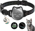 Waterproof Airtag Cat Collar, Breakaway Cat Airtag Collar by typecase