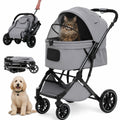 MUTTROS Pet Stroller for Dogs & Cats, 66lbs, Gray