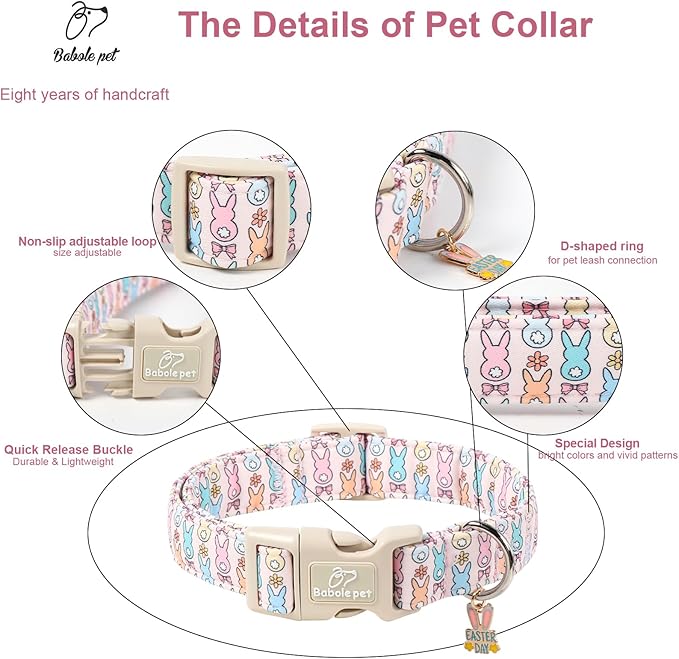 Easter Dog Collar for Large Dogs - Image 3