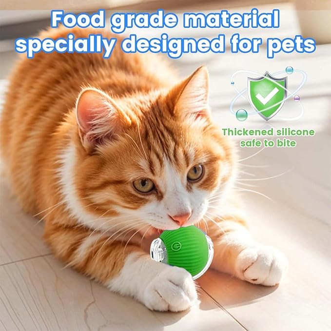 2 PCS Interactive Cat Toy Rolling Ball Chewie Viral Dog Ball - Image 4