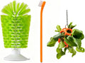 3 Pcs Turtle Tank Accessories, Tortoise Brush with Suction Cup, Feeder Ball