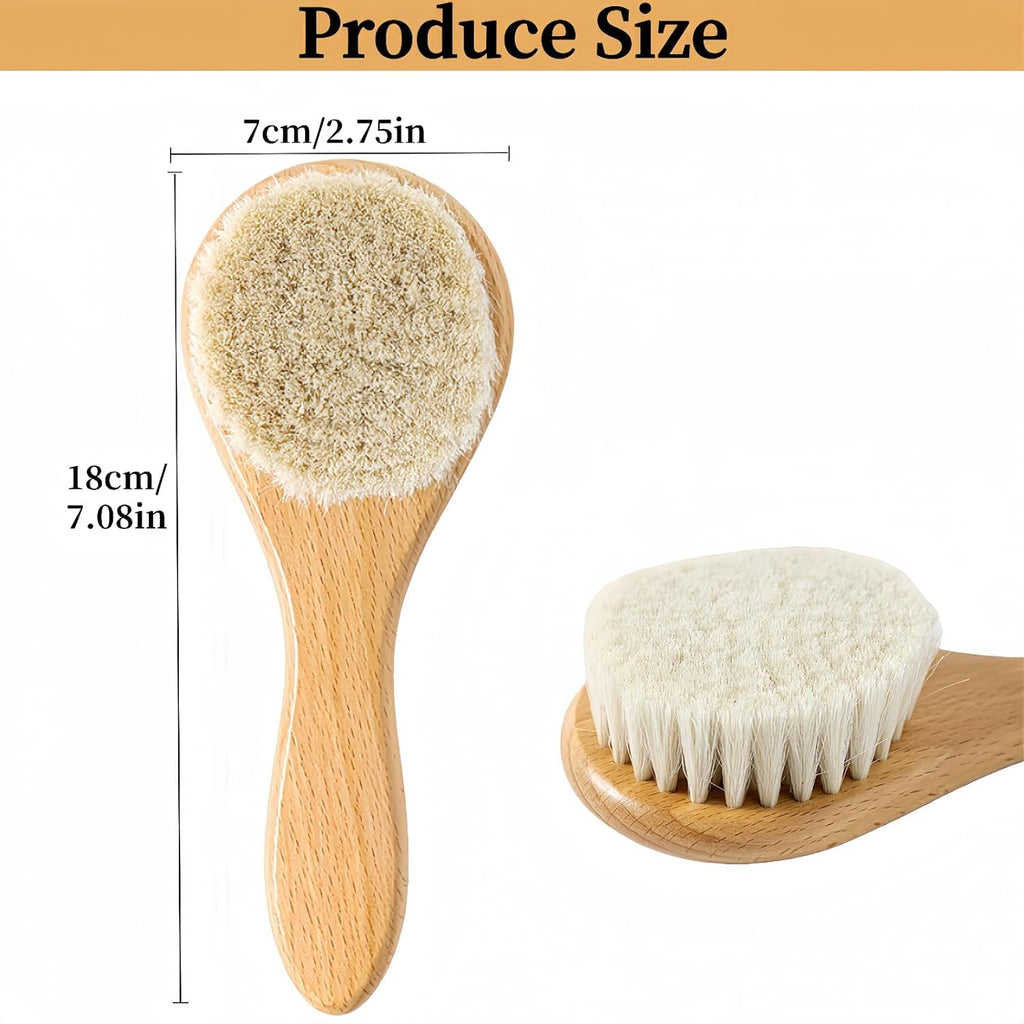 Chicken Feather Brush,Extra Soft wool Pet Brush with Wood Handle,suitable for Dog Chicken Cat Hamsters Guinea Pigs Rabbits and Small Animal Grooming and Bath Care