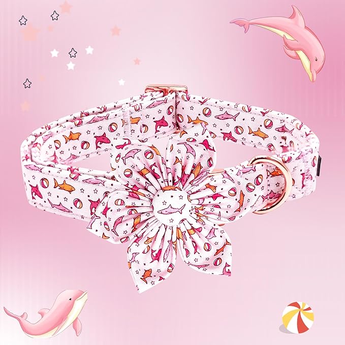 Lionheart Glory Shark Print Pink Collar - Image 3