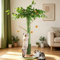 46" Tall Cat Scratching Post, Natural Sisal Cat Tree for Indoor Adult Cats