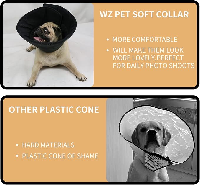Adjustable Dog Cat Cone, Soft Recovery Cat Cone Collar, Dog Protective Collar - Image 4