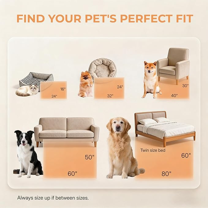 PJYuCien Dog Blankets for Large Dogs Washable - Image 5
