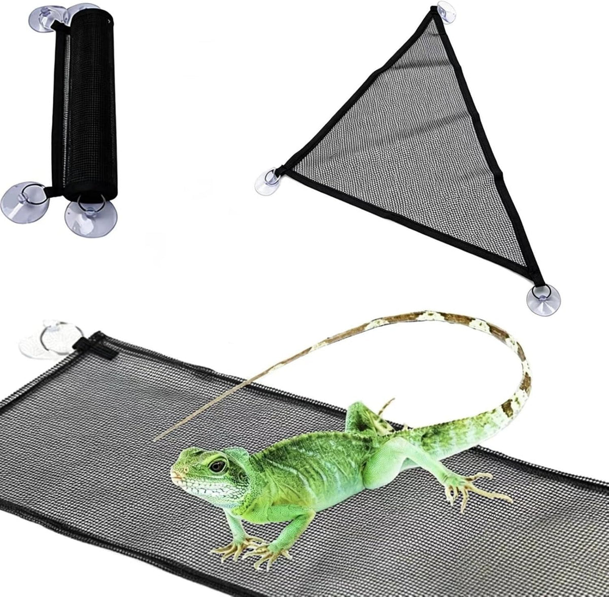 2pcs Bearded Dragon Hammock,Breathable mesh Reptile Hammock