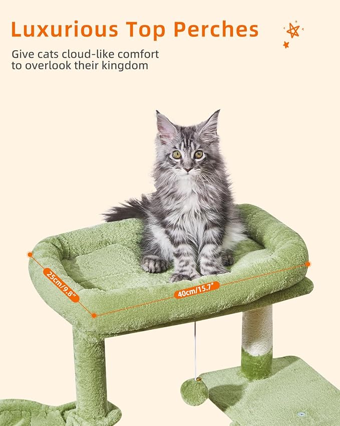 Taoqimiao Cat Tree, 38.5-Inch Cat Tower - Image 3