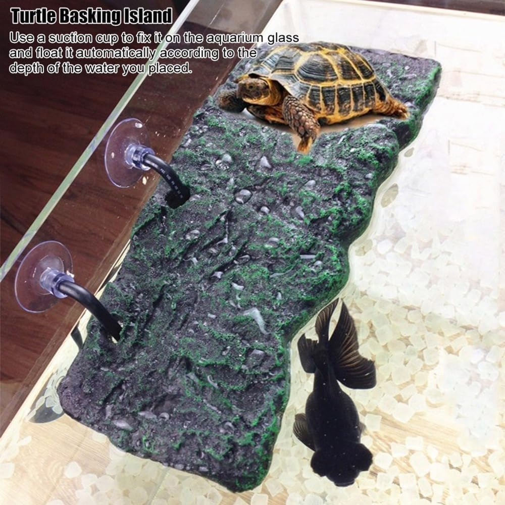 Automatic Turtles Basking Platform with Suction Cups Floating Dock