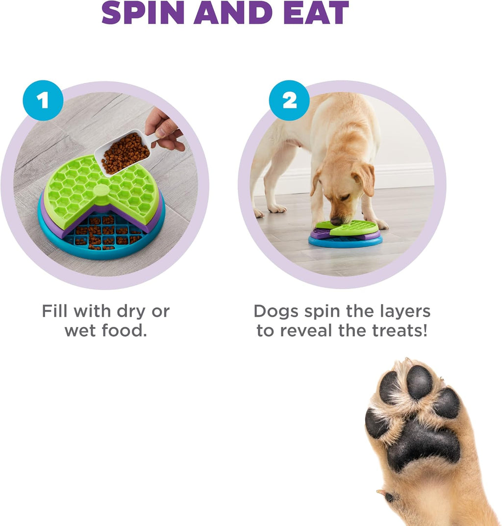 Outward Hound Nina Ottosson Lickin’ Layers 3-in-1 Dog Toy Treat Puzzle, 10", (Pack of 12)