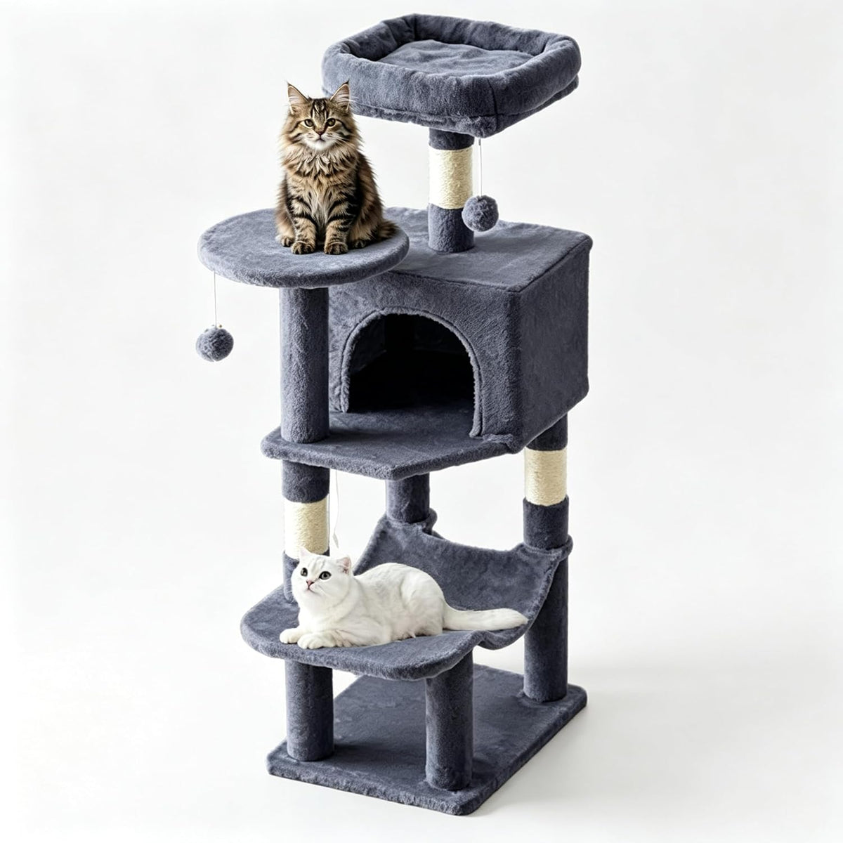 44 Inch Small Cat Tree Tower for Indoor Cats and Kittens