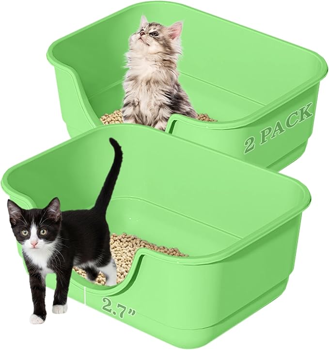 2 Pack Low Entry Small Litter Box by Unknown