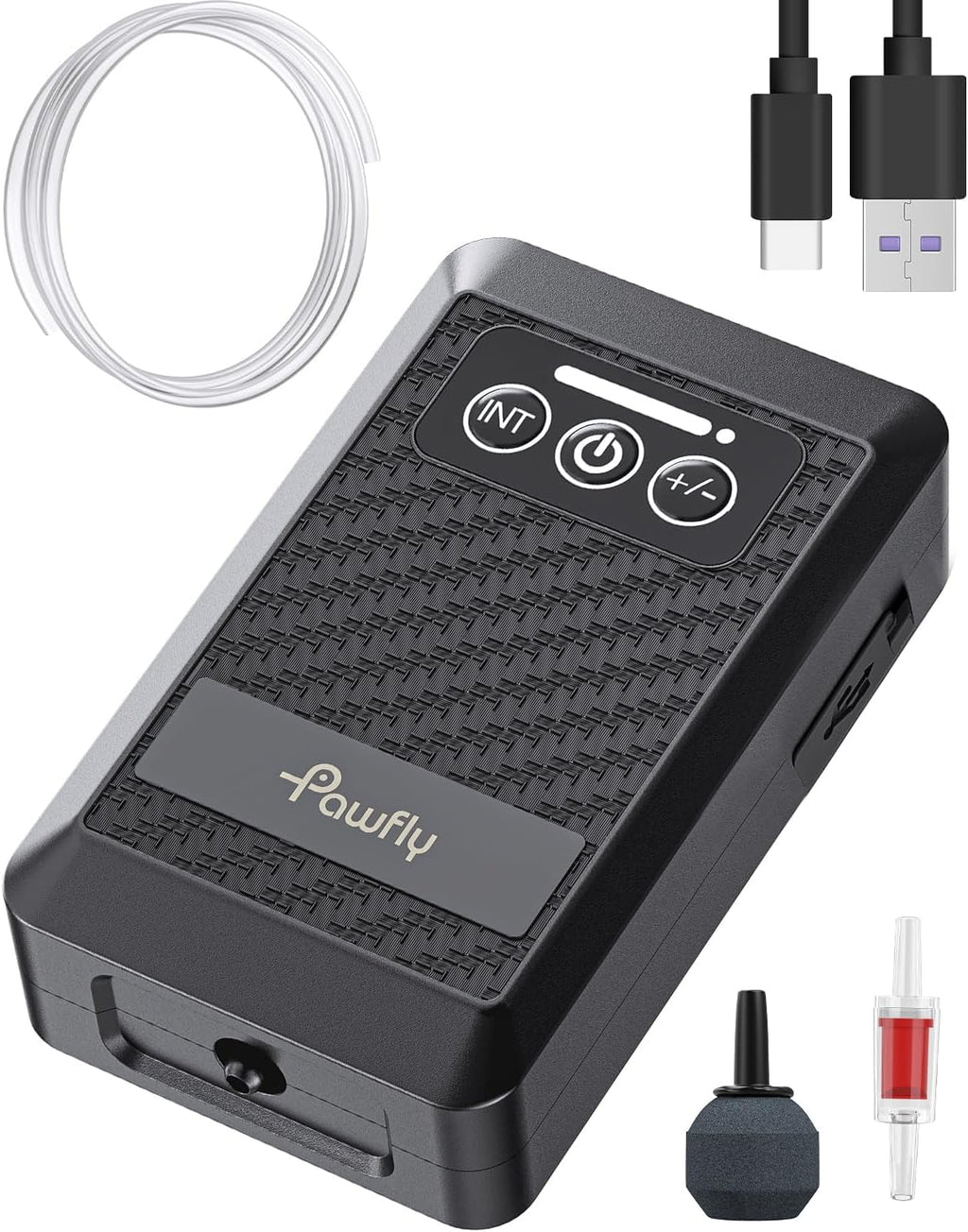 Pawfly Aquarium Lithium Battery Powered Air Pump USB Rechargeable Oxygen Pump Portable Live Bait Aerator Pump for Outdoor Fishing and Fish Transportation