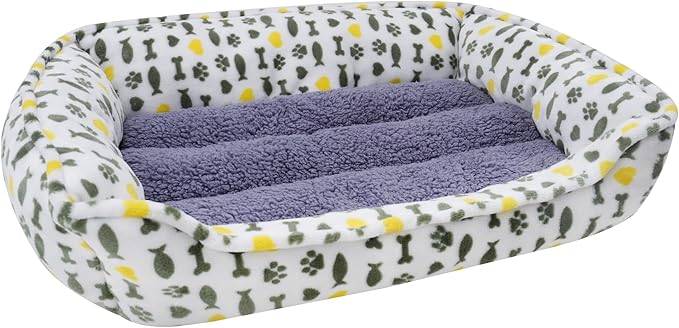 Dog Sofa Bed, Anti-Anxiety Bed for Dog, Rectangle Washable Bed - Image 3