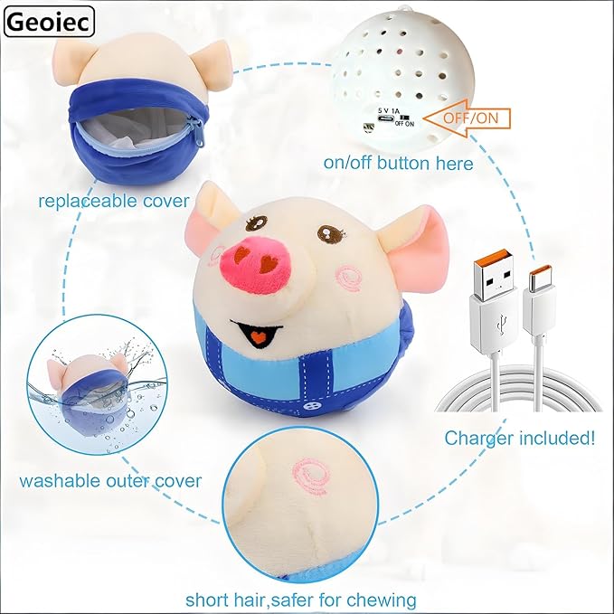 Interactive Dog Toys, Active Moving Pet Plush Toy, 2026 New shaking dog ball - Image 6