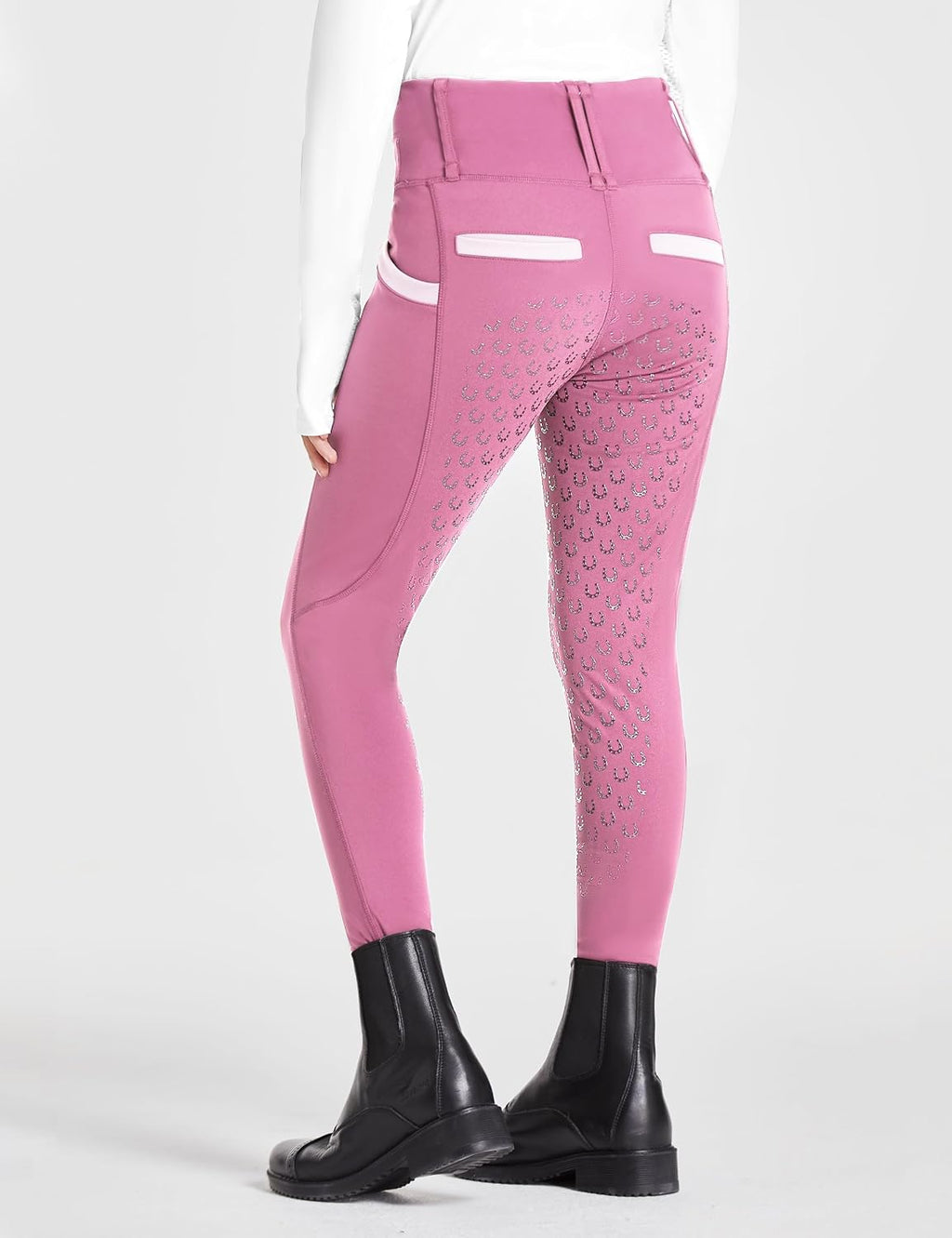 FitsT4 Sports Girls Riding Pants Full Seat High Waist Equestrian Breeches