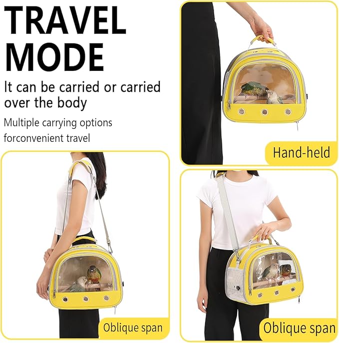 Bird Carrier, Bird Cage Parakeet Parrot Budgie Carrier Backpack - Image 8