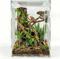 12x12x18 Clear Acrylic Reptile Enclosure, Front Opening, 360° View Tank