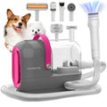 HEAPETS Dog Grooming Vacuum Kit - 3L Vacuum with 7 Tools, Low Noise Electric Clipper and Brush for Pet Shedding at Home, Gray