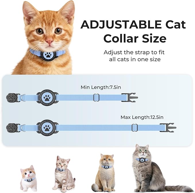 GPS Cat Tracker Collar, Smart Pet Activity Tracker, No Monthly Fee, Work - Image 6