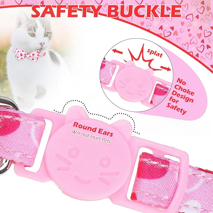 EXPAWLORER Valentines Cat Collar Breakaway - Image 5