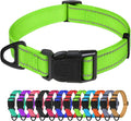 TagME Small Dog Collars, Adjustable Reflective Nylon Pet Collar by TagME