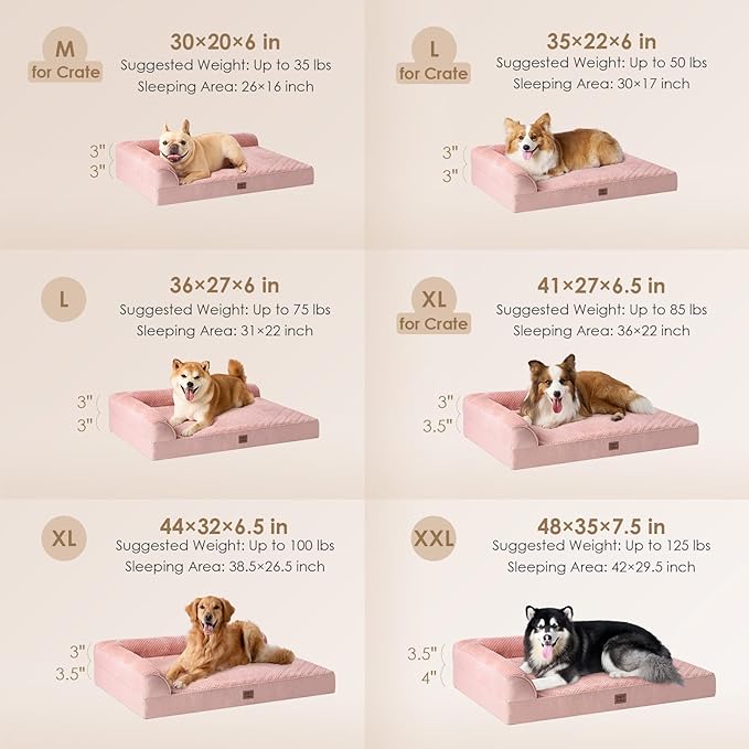 EHEYCIGA Large Dog Bed Memory Foam - Image 2