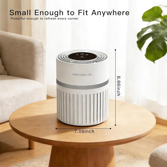 MEGAWISE Air Purifier for Large Rooms, 25db Filtration System Cleaner Odor - Image 6
