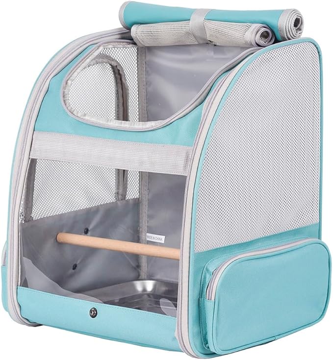 Bird Backpack Carrier with Stand Perch, Bird Travel Backpack - Image 3