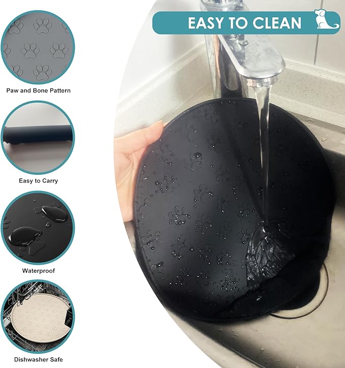 Dog Food Mat - Waterproof Silicone Dog Mat - Image 4