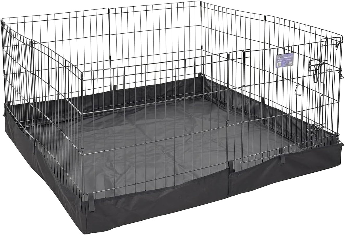 MidWest Homes for Pets Square Exercise Pen Fabric Mesh Bottom