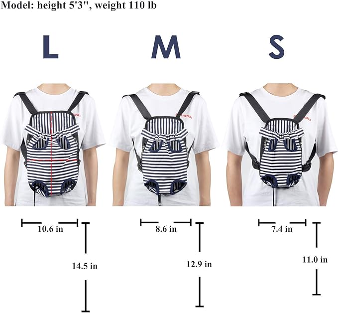 Dog Carrier Comfortable Legs Out Front Pet Carrier Backpack Cat Puppy Tote - Image 5