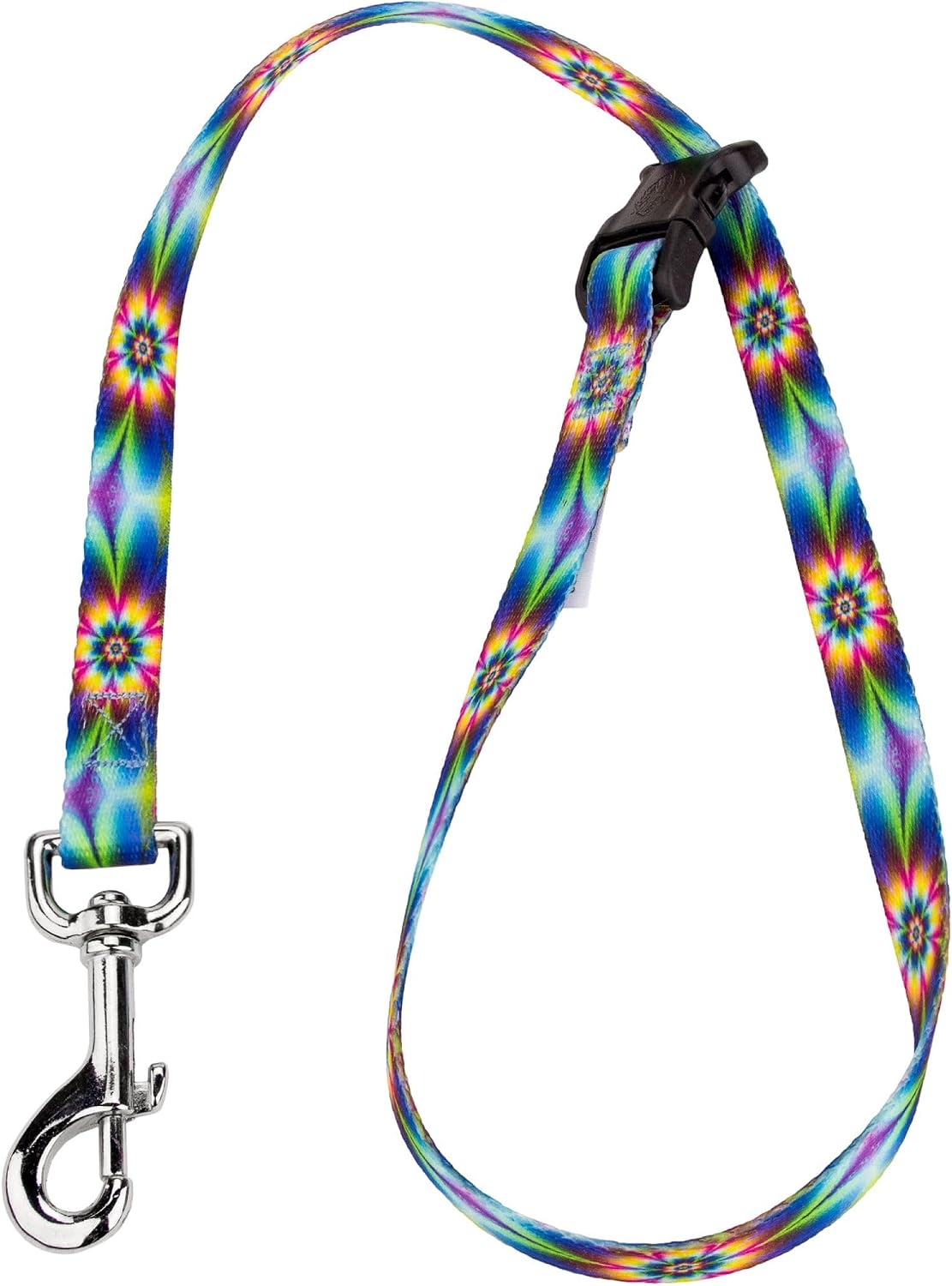5/8 Inch Tie Dye Flowers Grooming Loop with Quick Release Buckle with 14 Unique Designs