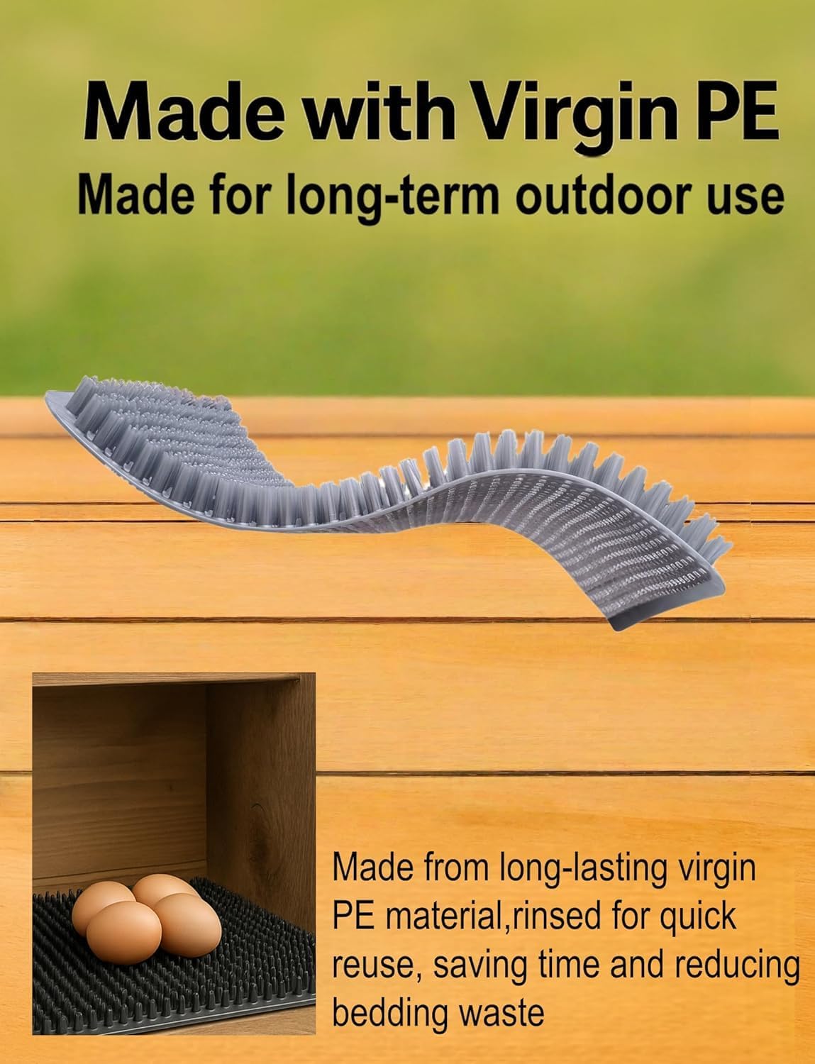 Chicken Nesting Pads 4-Pack, Washable & Reusable, 13 x 11 in, Grey