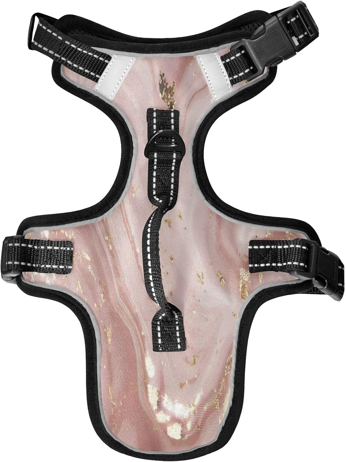 Halloween Skull Pumpkin Dog/Cat Harness, Reflective No-Pull Pet Harness with 2 Leash Clips, Fully Adjustable Soft Padded Dog Vest, No-Choke Pet Oxford Vest