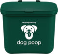 Small Hanging Wastebasket for Dog Poop in Green by RecyclingRules